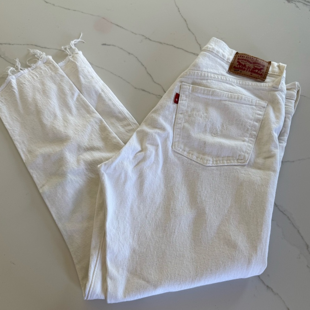levis white jeans